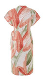 پیراهن لینن زنانه اسمارا یقه چپ و راست