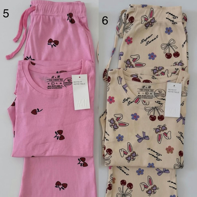 ست راحتی زنانه H&M طرحدار